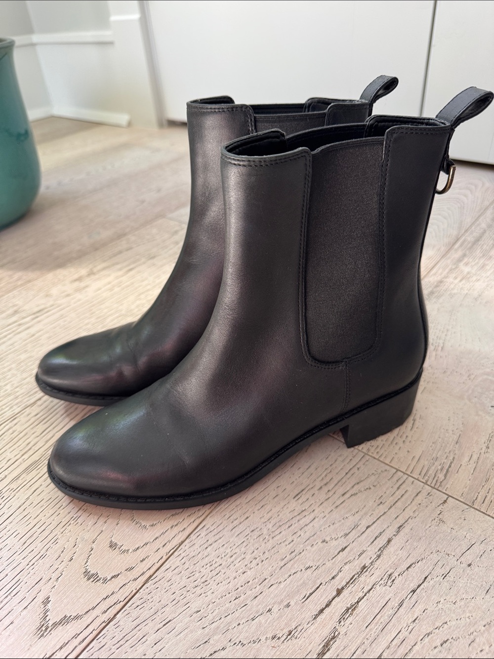 Cole Haan Black Leather Waterproof Boots